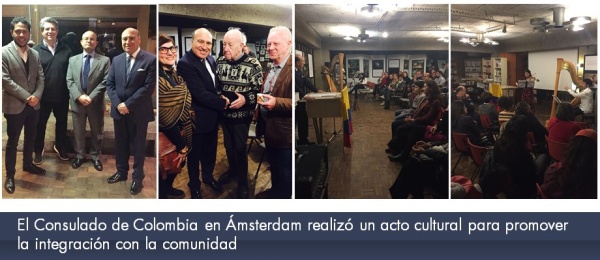 El Consulado de Colombia en Ámsterdam realizó un acto cultural para promover la integración 