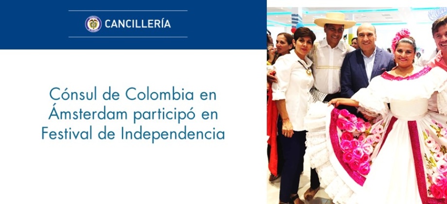 Cónsul de Colombia en Ámsterdam participó en Festival 