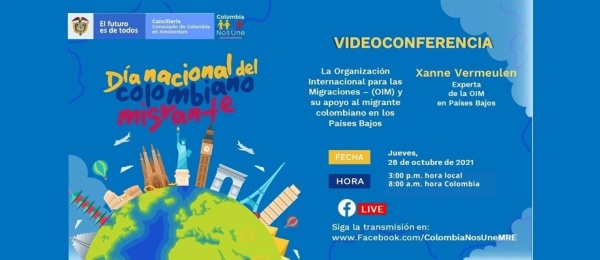 ¡Celebremos el Día del Migrante! Con la videoconferencia: La Organización Internacional para las Migraciones (OIM) y su apoyo al migrante colombiano 