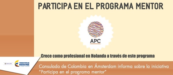 Consulado de Colombia en Ámsterdam informa sobre la iniciativa “Participa en el programa mentor”
